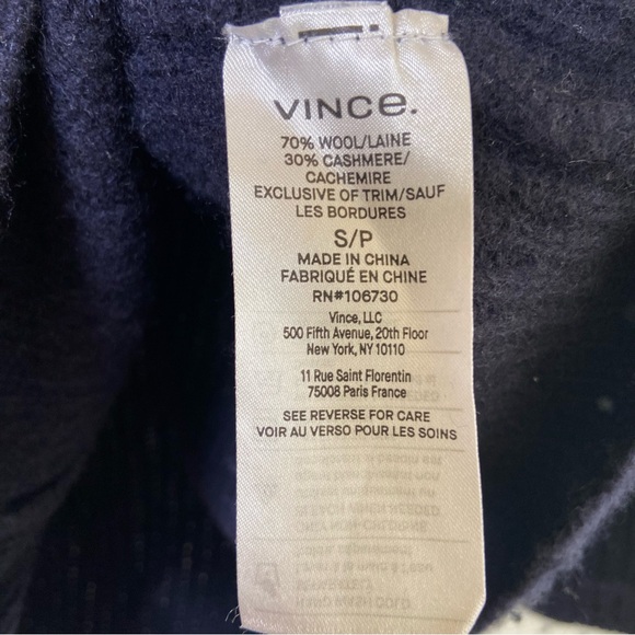 VINCE Ribbed Cardigan Cashmere - Picture 9 of 9